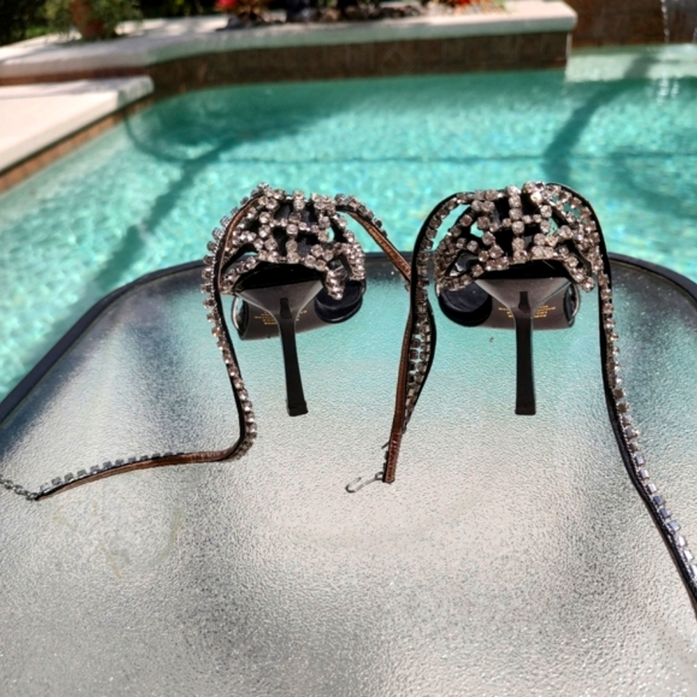 Victoria Secret/Colin Stuart rhinestone heels - Picture 3 of 16
